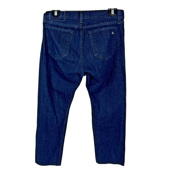 Rag & Bone Womens Size 32 Dark Blue Mid Rise 100% Cotton Denim Jeans - Picture 2 of 8